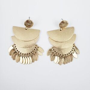 SIERRA 》 Half Circle Drop Earrings